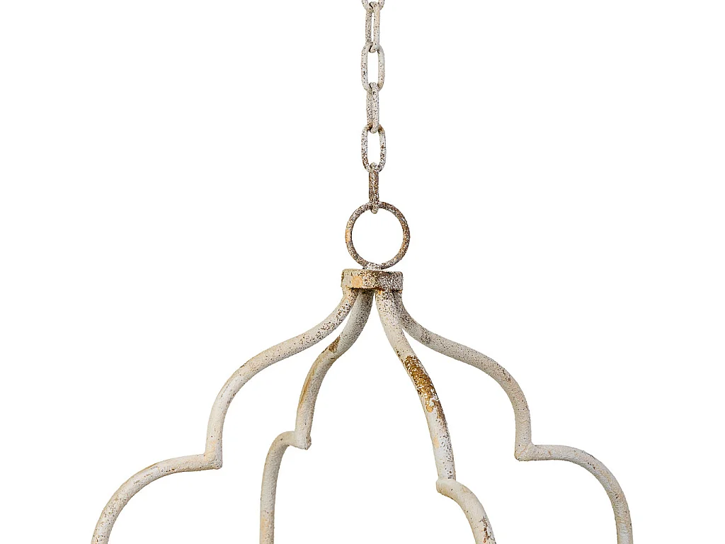 Jardinière suspendue en fer blanc 30 x 25 x 55 cm (h)