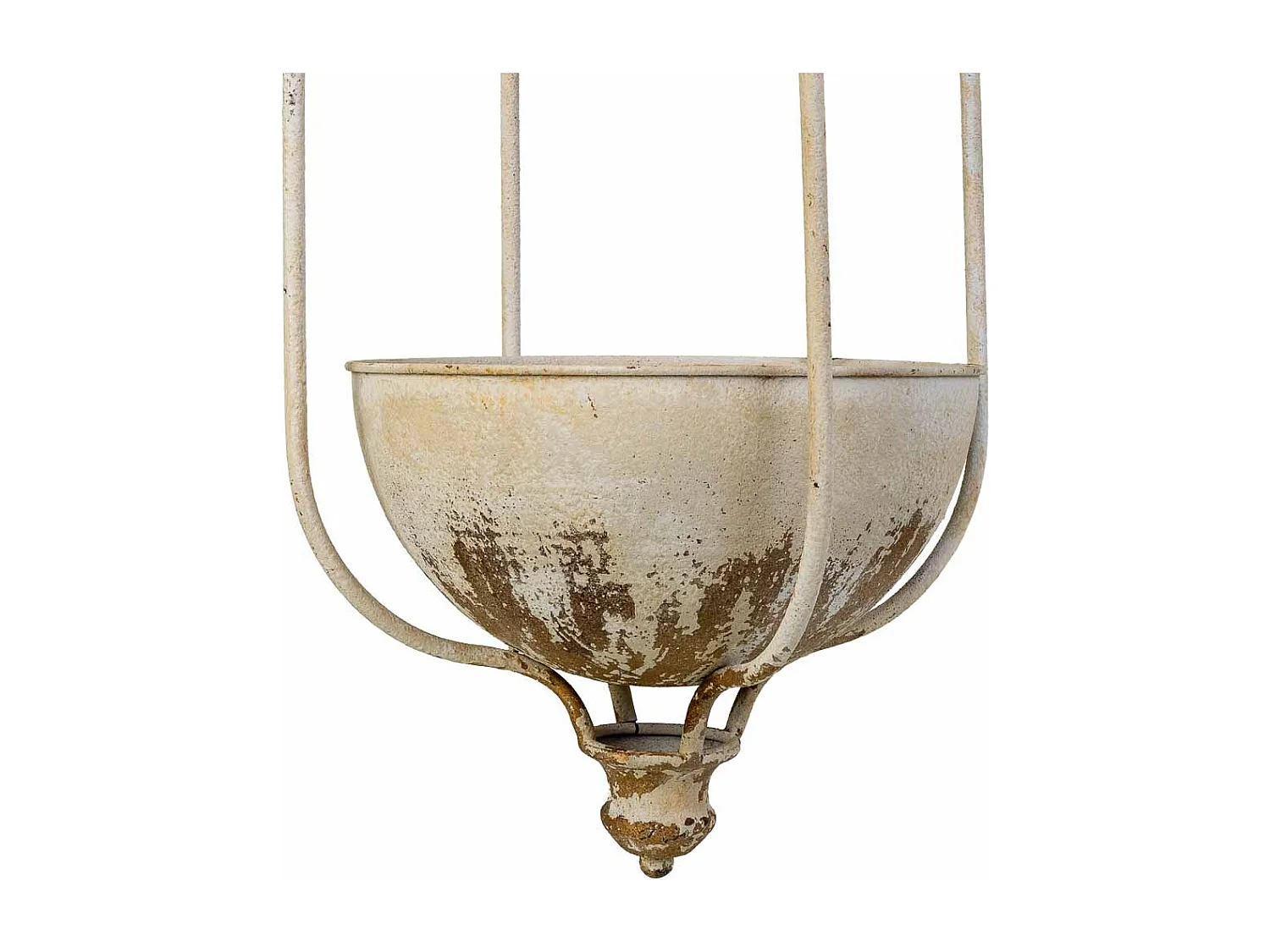 Jardinière suspendue en fer blanc 30 x 25 x 55 cm (h)