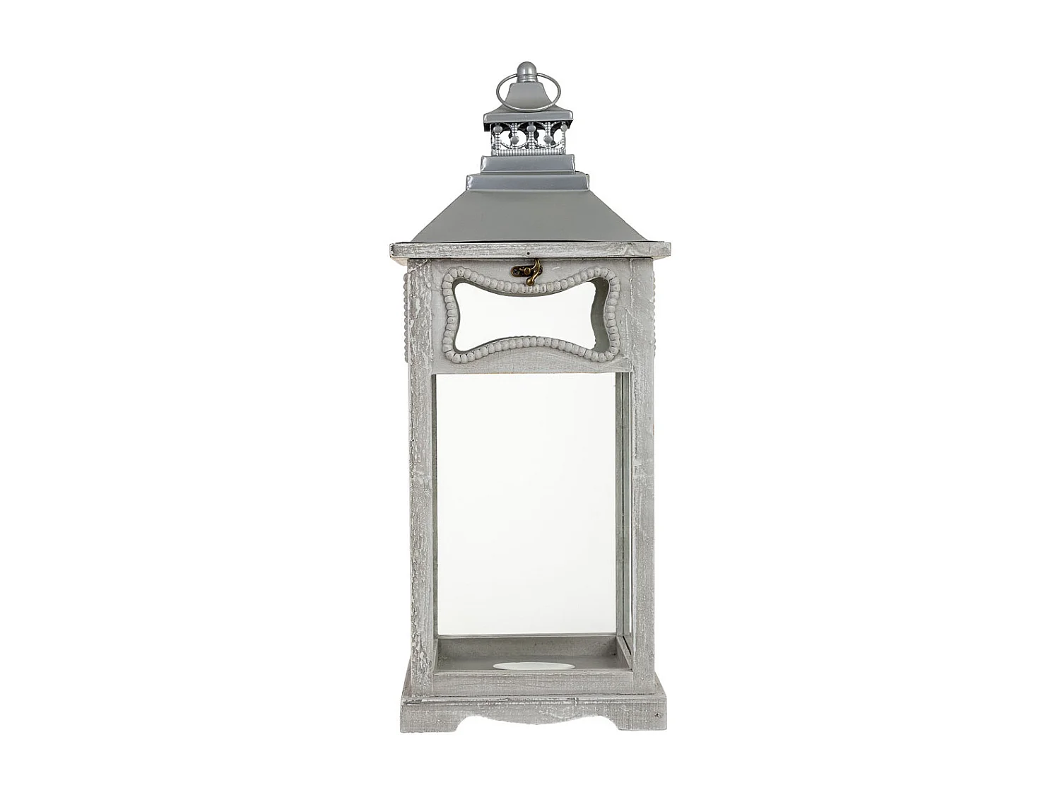 Farol de madera 24x24x60h cm