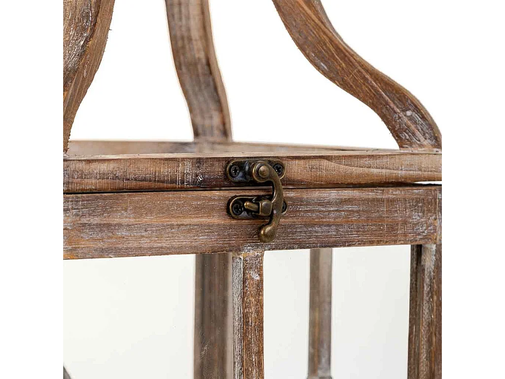 Lanterne en bois 21 x 21 x 60 cm (h)