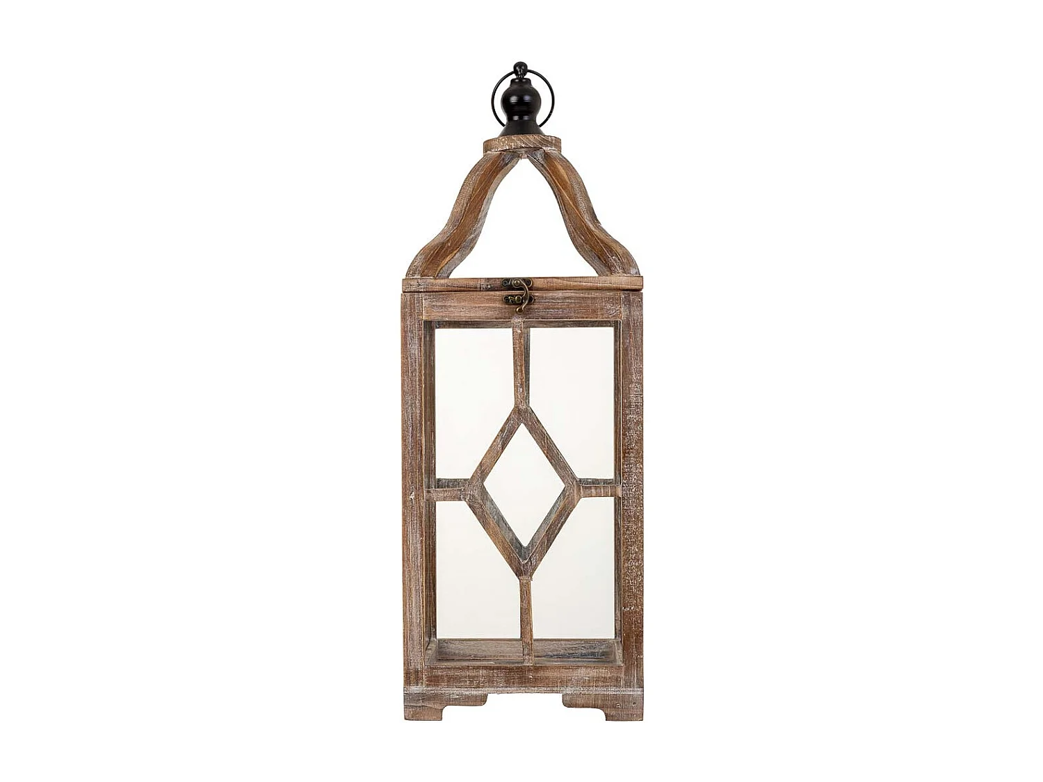 Farol de madera 21x21x60h cm