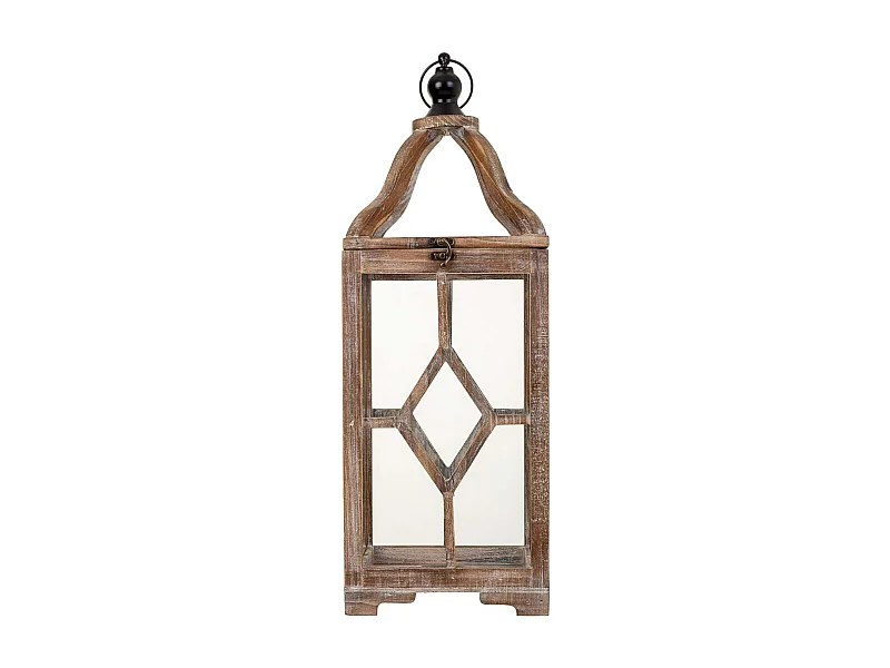 Lanterne en bois 21 x 21 x 60 cm (h)