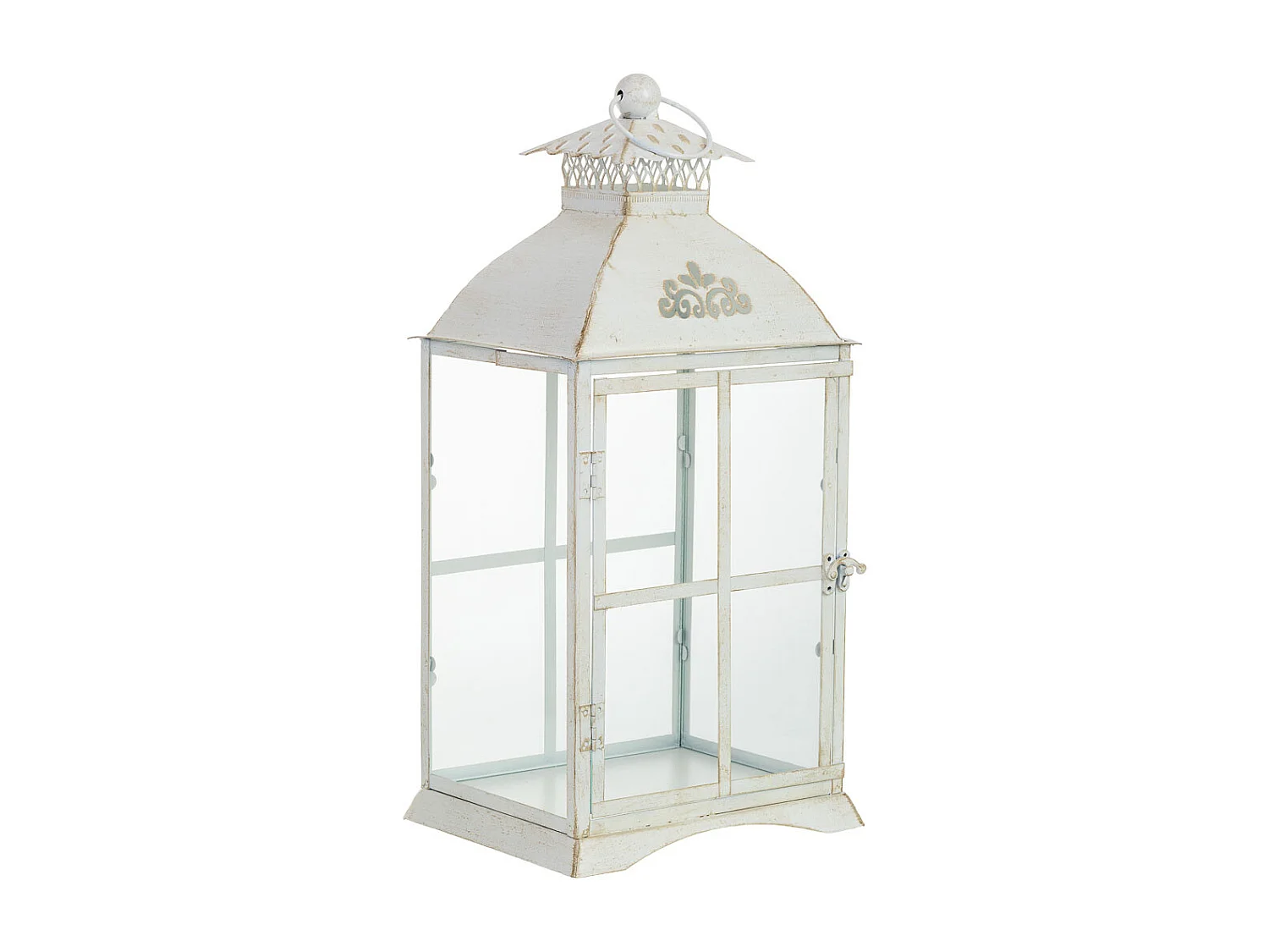 Lanterne en métal 23,5 x 19 x 49 cm (h)