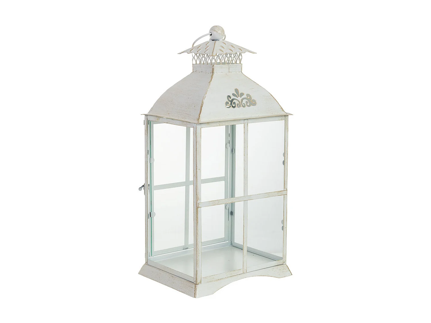 Lanterne en métal 23,5 x 19 x 49 cm (h)