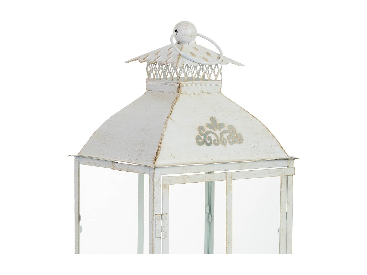 Lanterne en métal 23,5 x 19 x 49 cm (h)