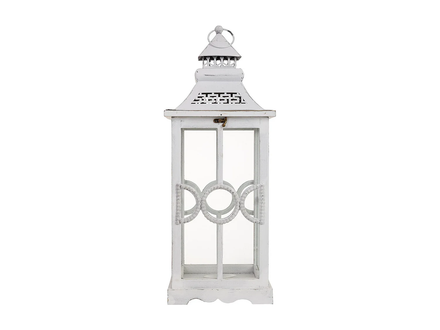 Lanterne en bois 23 x 23 x 60 cm (h)