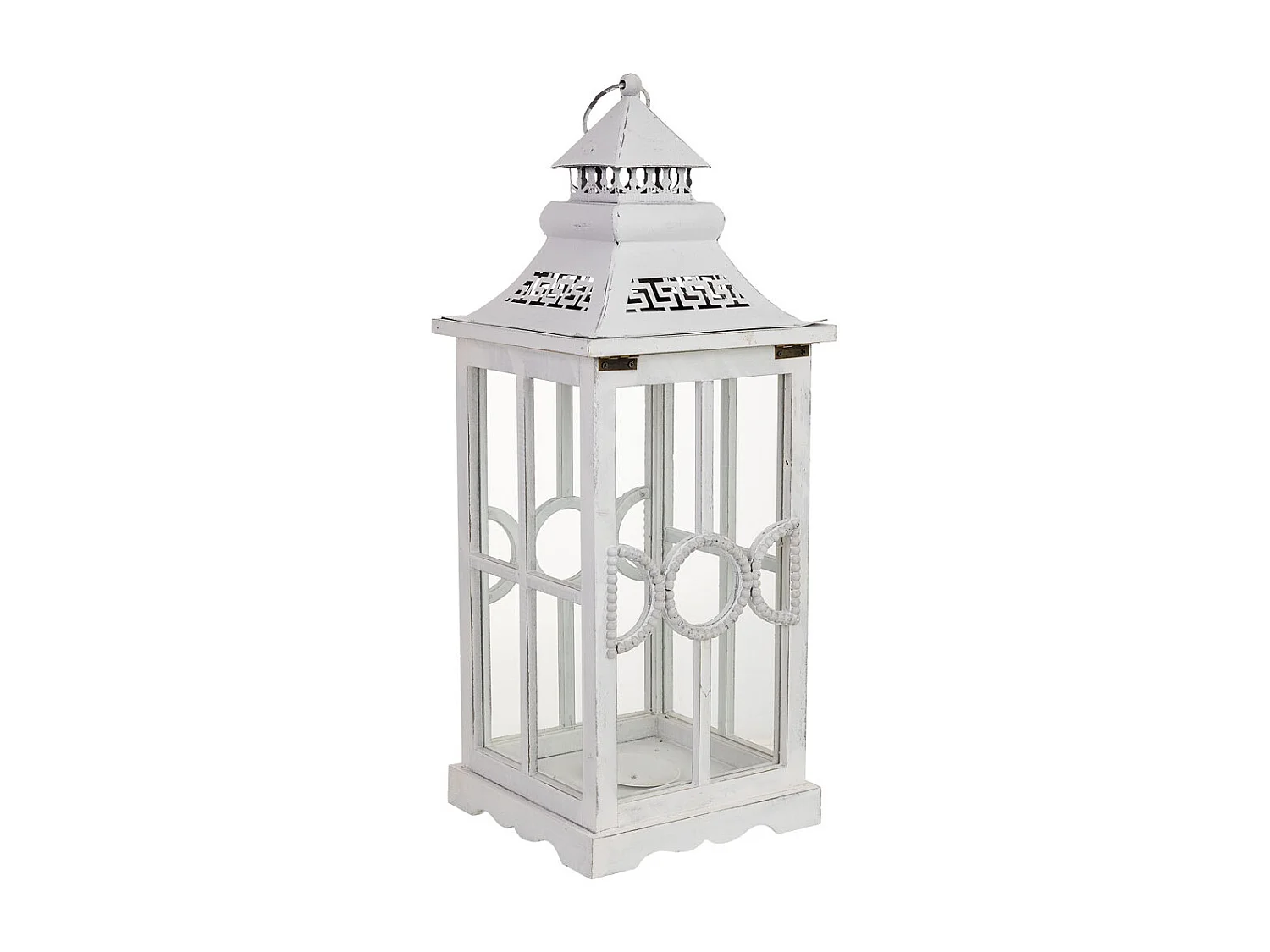 Farol de madera 23x23x60h cm