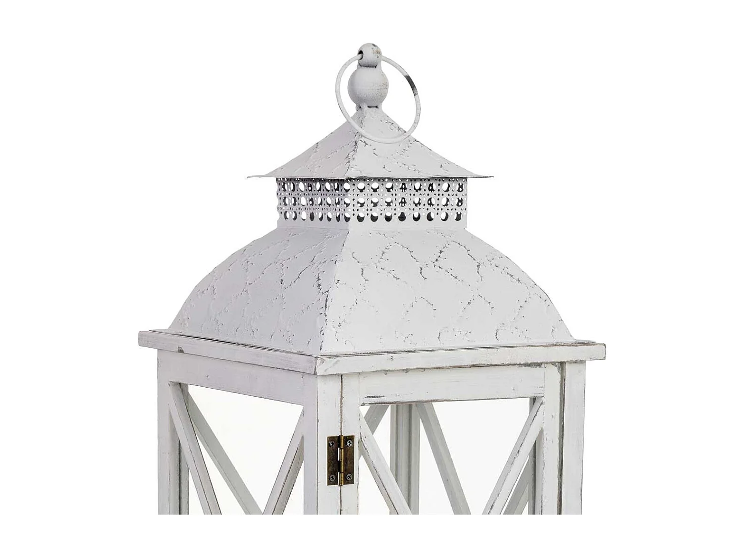 Lanterne en bois 25 x 25 x 71 cm (h)