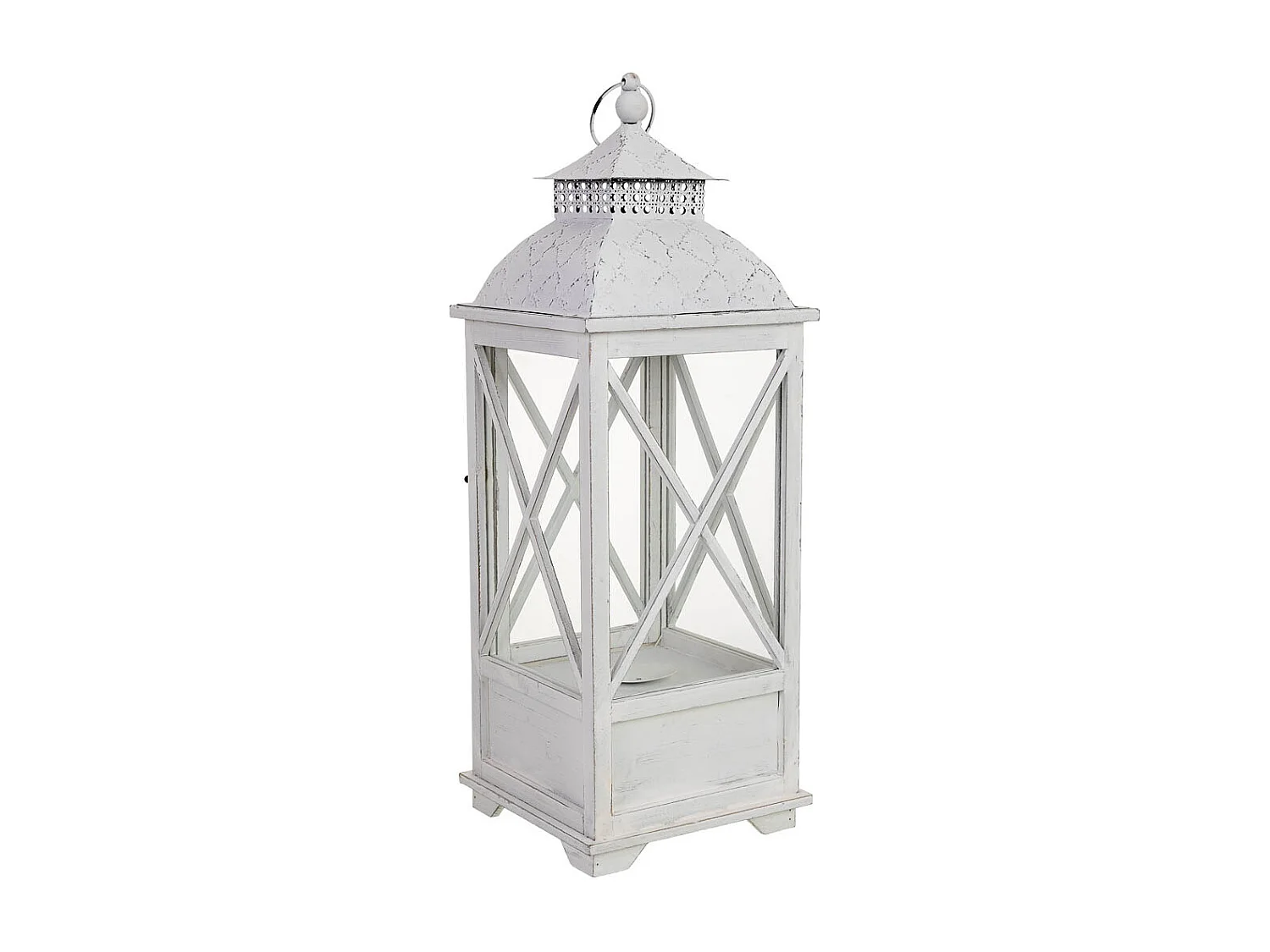Farol de madera 25x25x71h cm