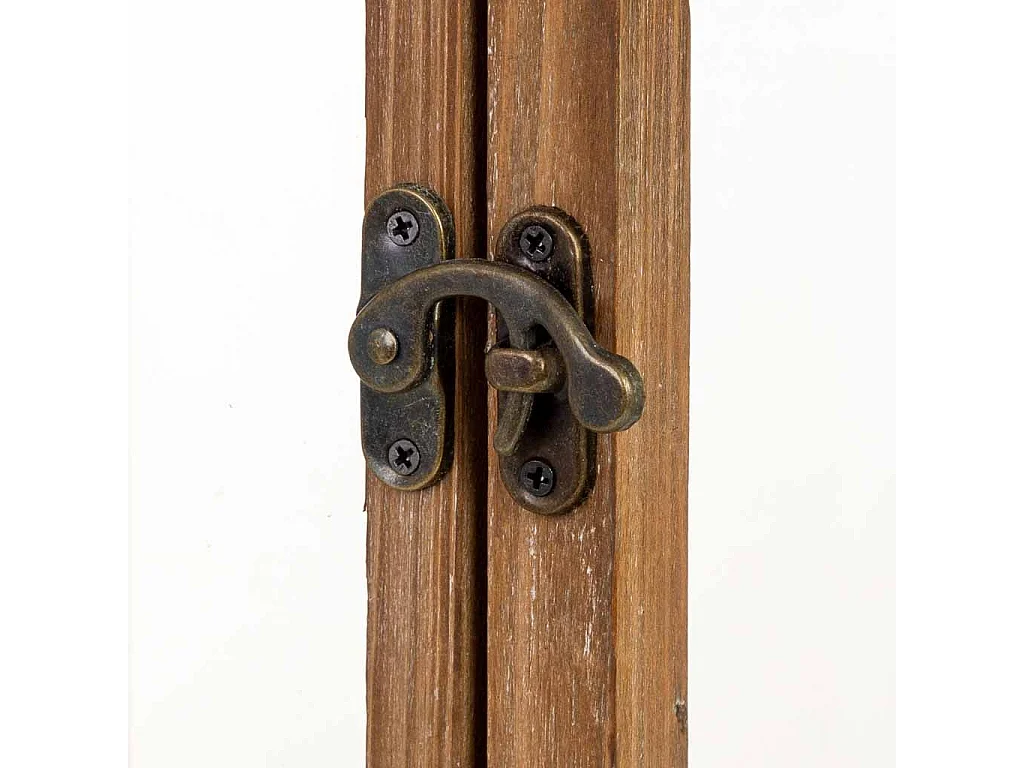 Farol de madera 30x30x72.5h cm