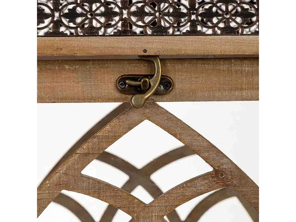 Farol de madera 35x35x72h cm