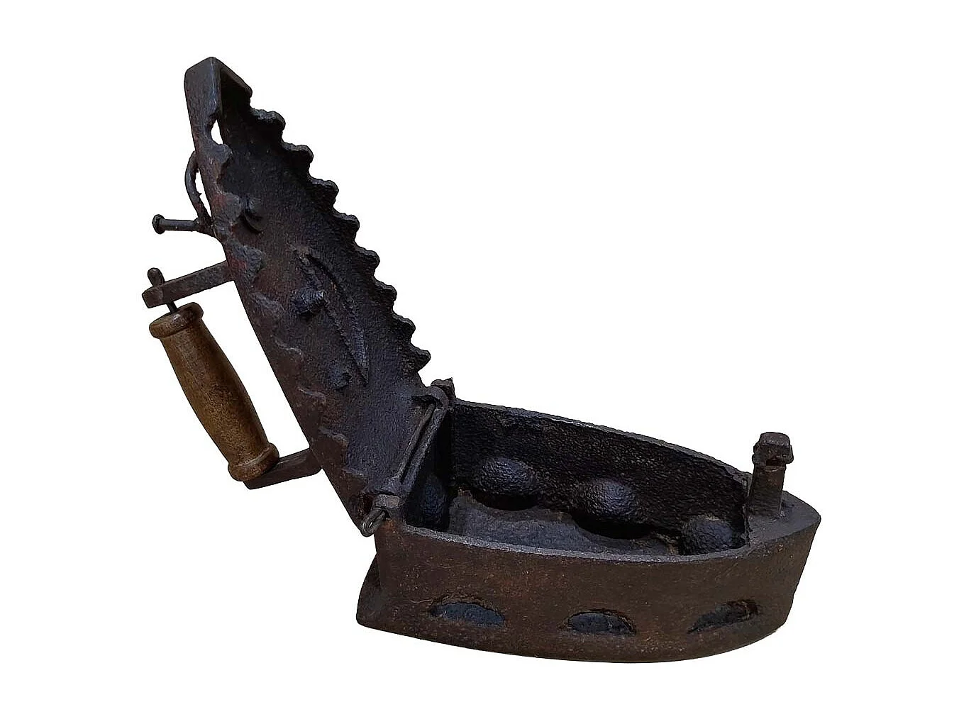 Plaque en fer fabriquée à la main 18x12x20h cm