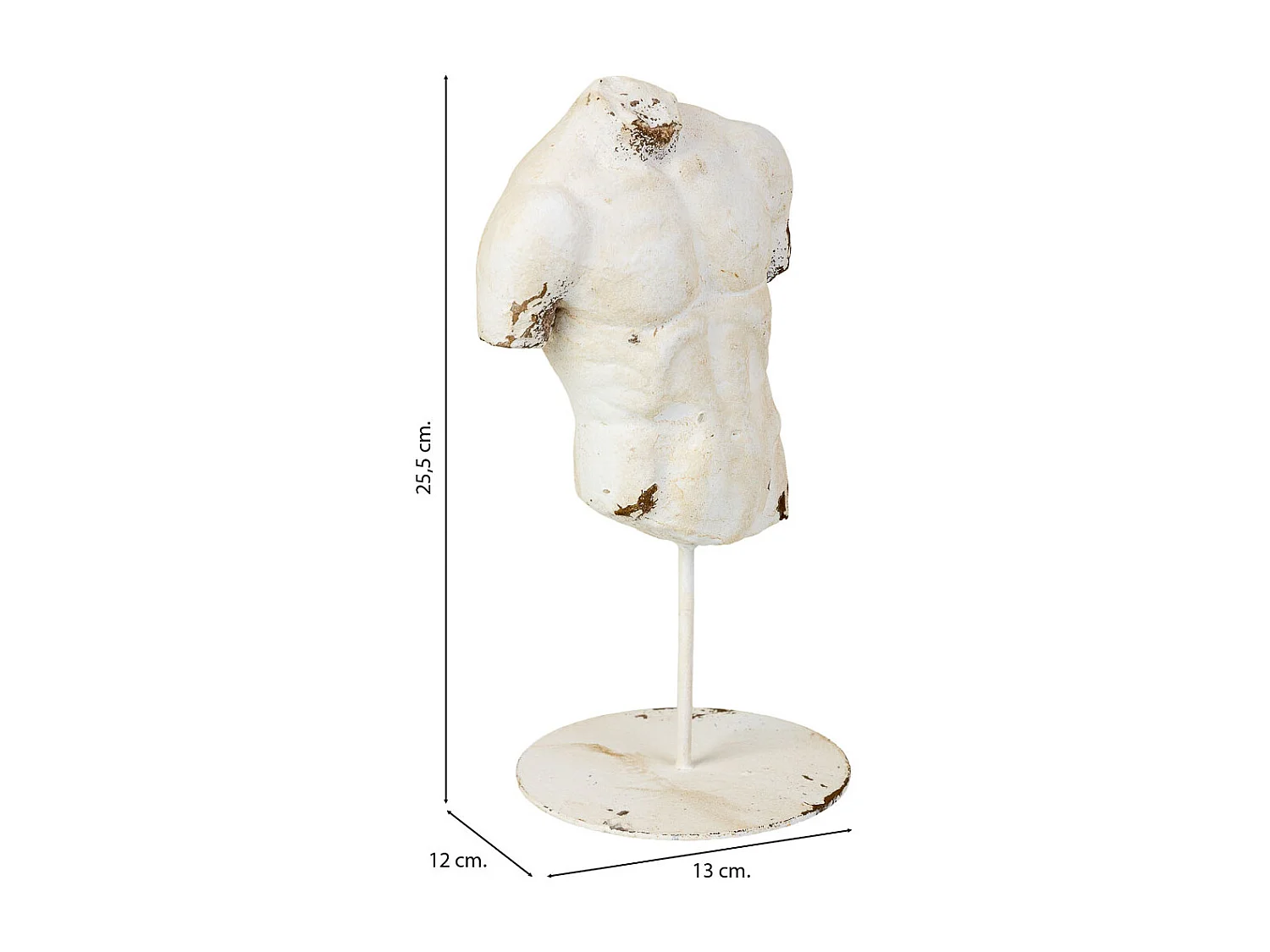 Figura decorativa busto 13x12x25.5HCM