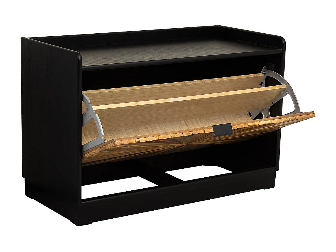 Étagère à chaussures en bois recyclé brun 80 x 38 x 53 cm (hauteur)