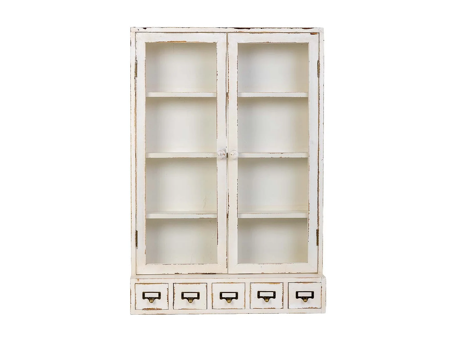 Étagère en bois beige 60 x 18,5 x 88 cm (h)