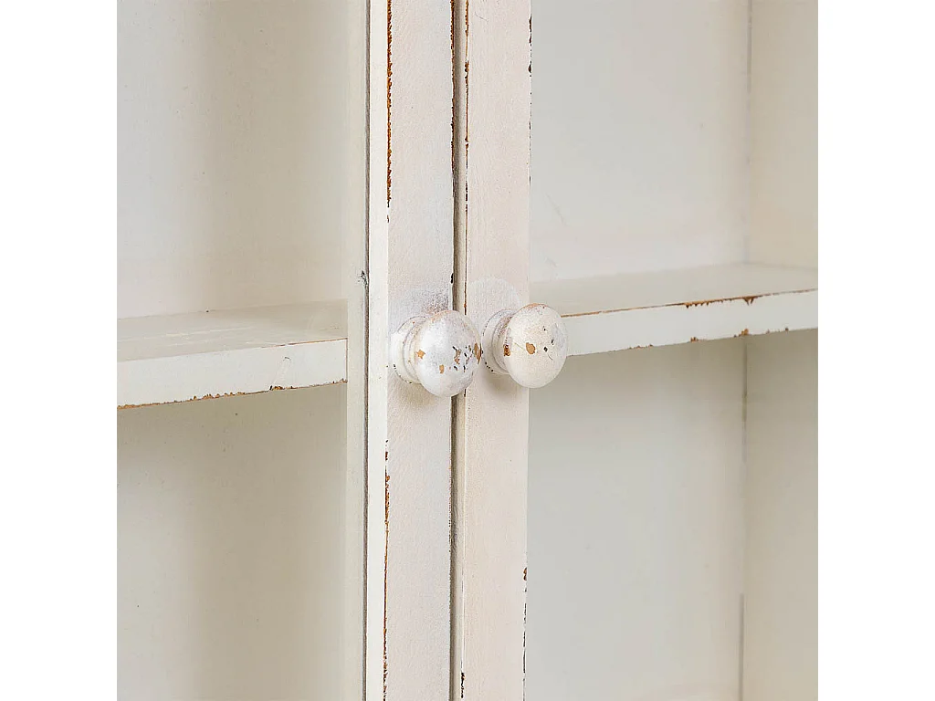 Étagère en bois beige 60 x 18,5 x 88 cm (h)