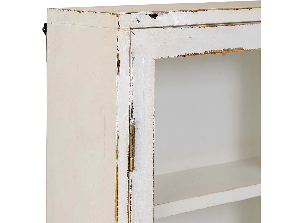 Étagère en bois beige 60 x 18,5 x 88 cm (h)