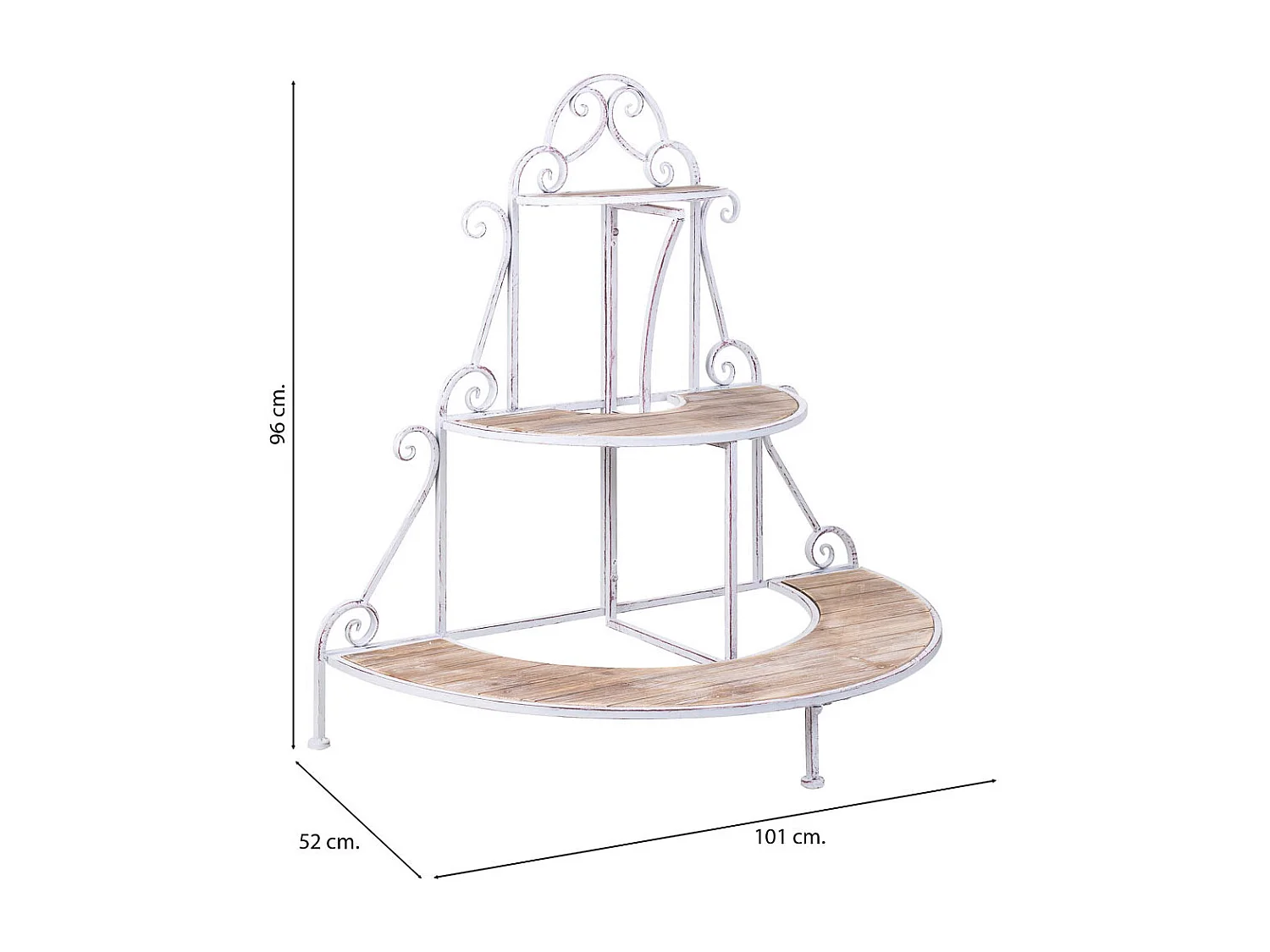 Étagère marron, 101x52x96h cm