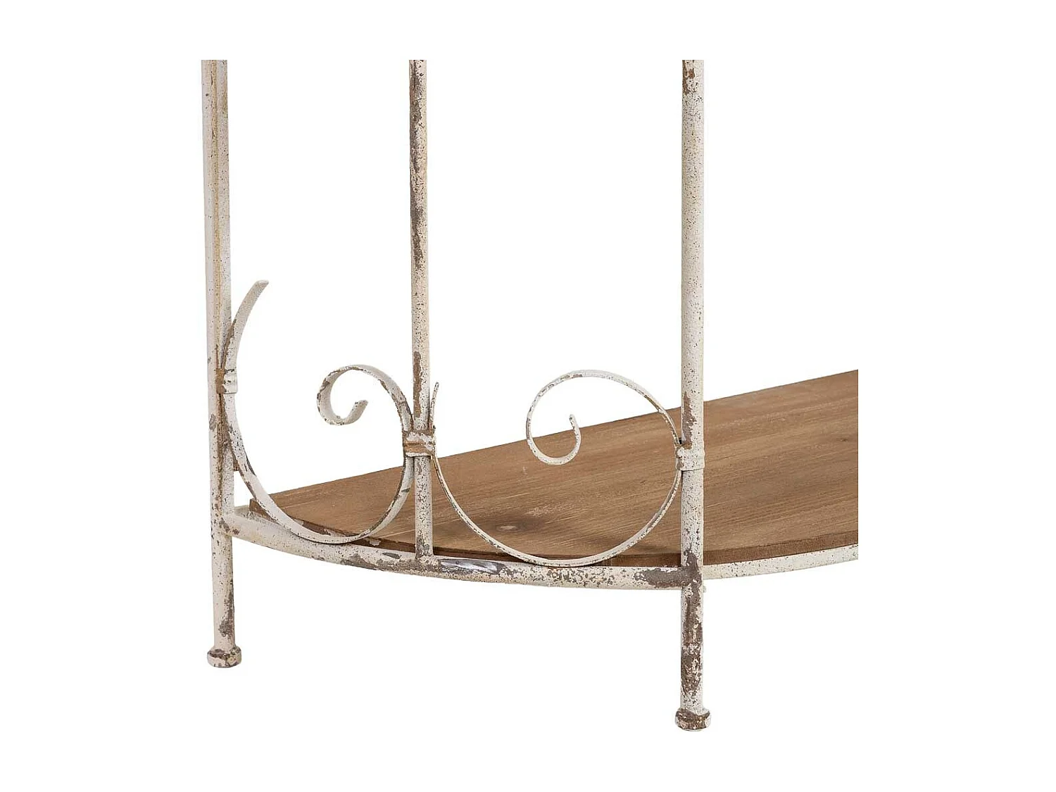 Estantería de madera blanca de 3 baldas 110x35.5x81.5h cm