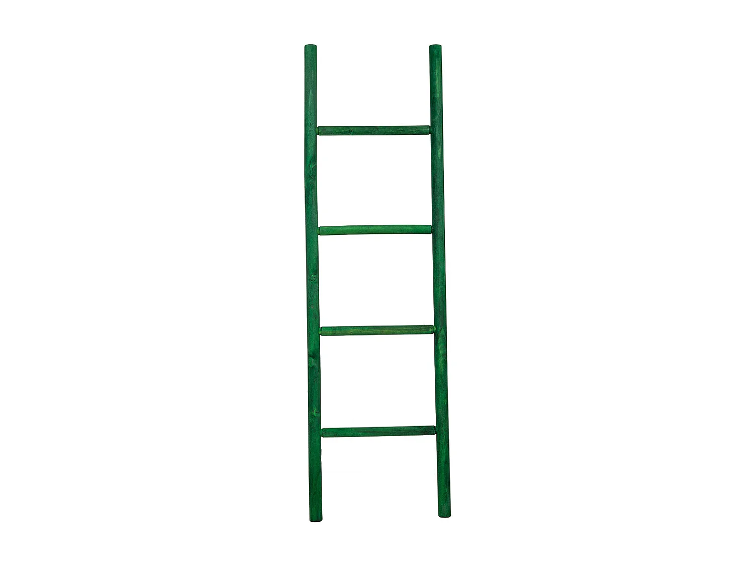 Escalera estanteria de madera verde 44x3x150h cm