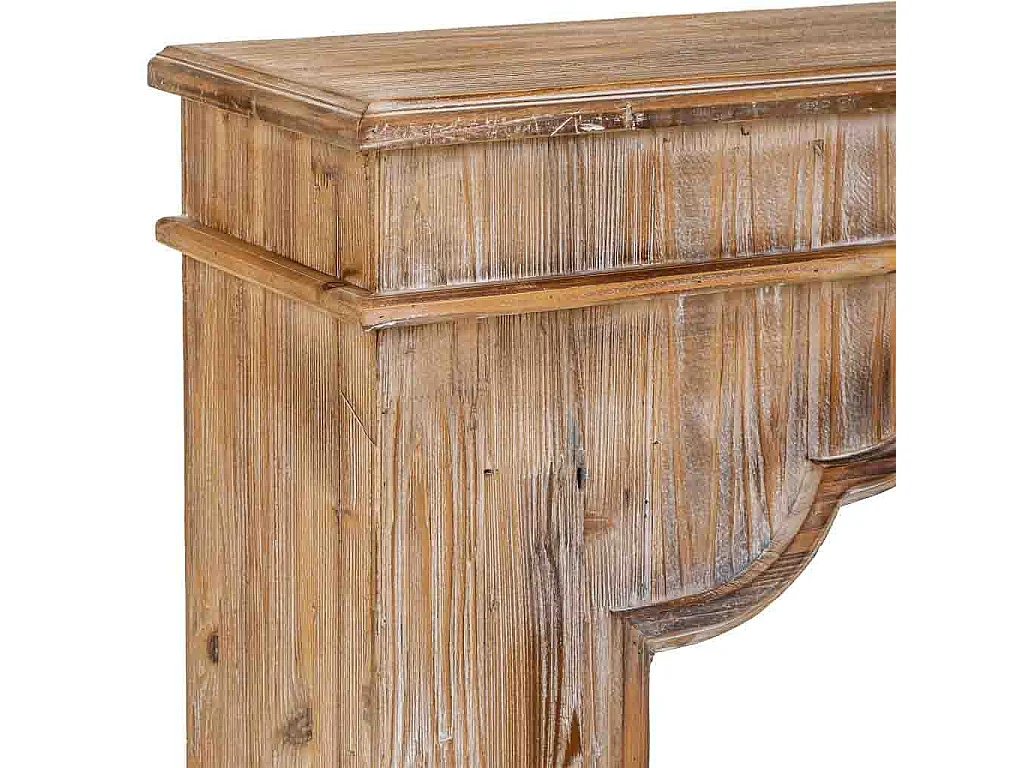 Marco de chimenea de madera marrón 100x29x110h cm
