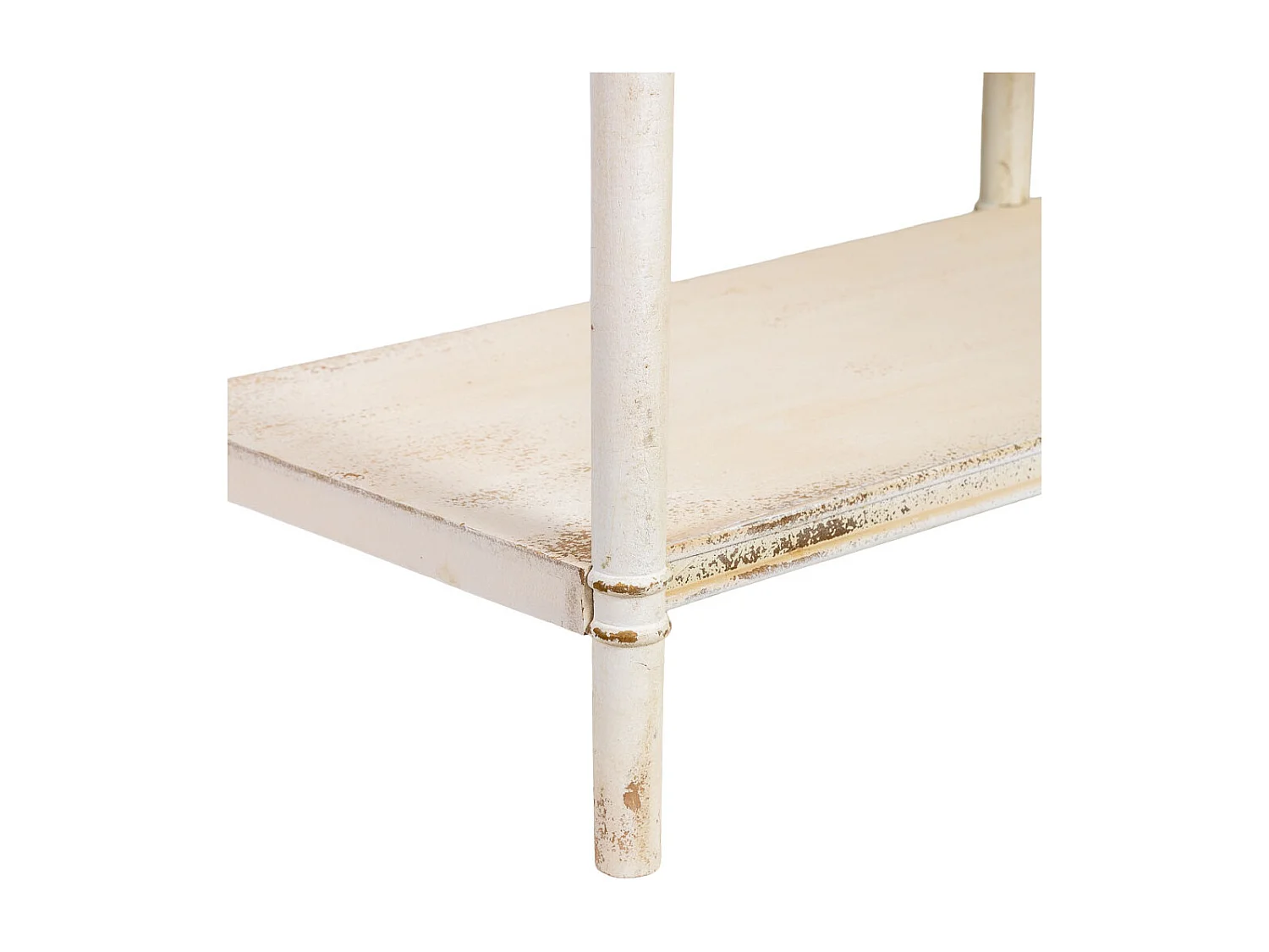 Estantería de madera marrón y blanca 160x50x90h cm