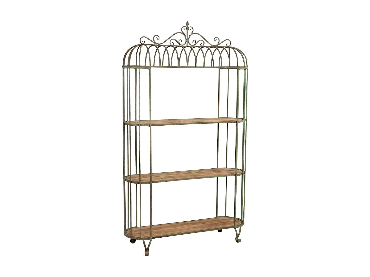 Estantería jaula de hierro envejecida 120x42x205h cm