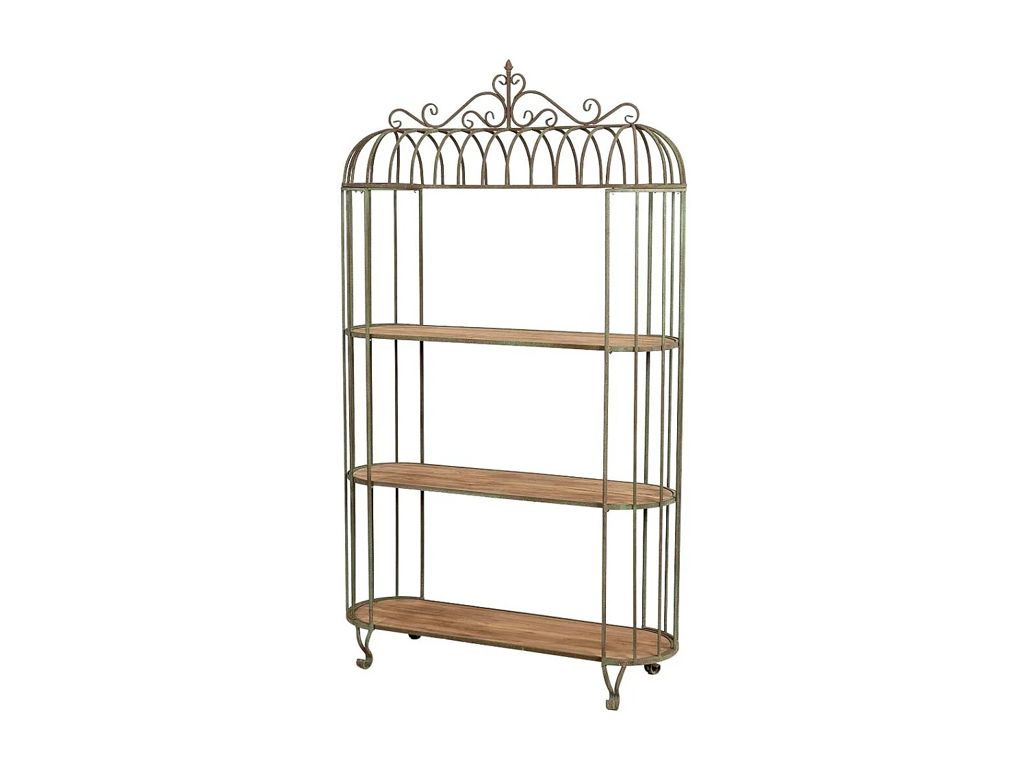 Estantería jaula de hierro envejecida 120x42x205h cm