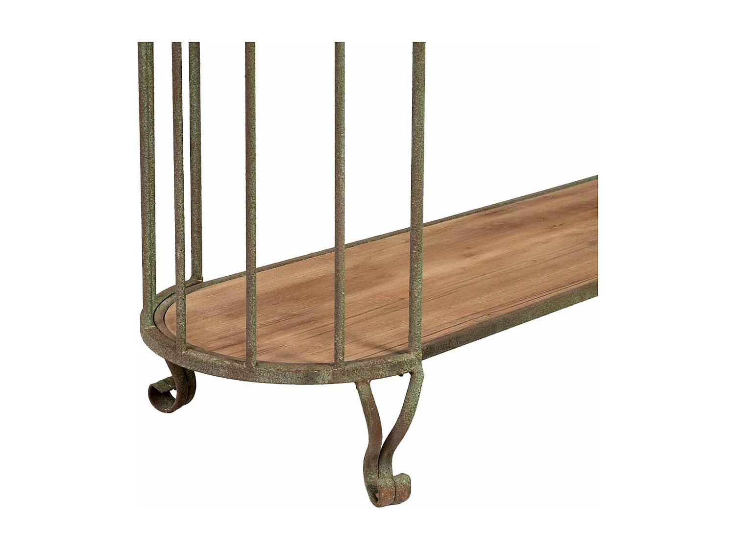 Estantería jaula de hierro envejecida 120x42x205h cm