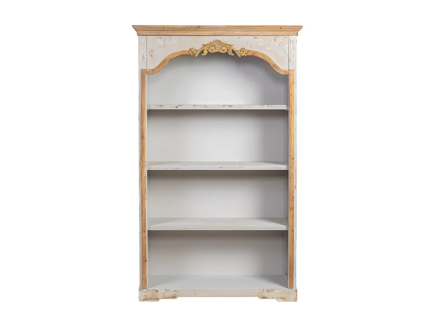 Estantería librería de madera gris envejecida 120x45x210h cm