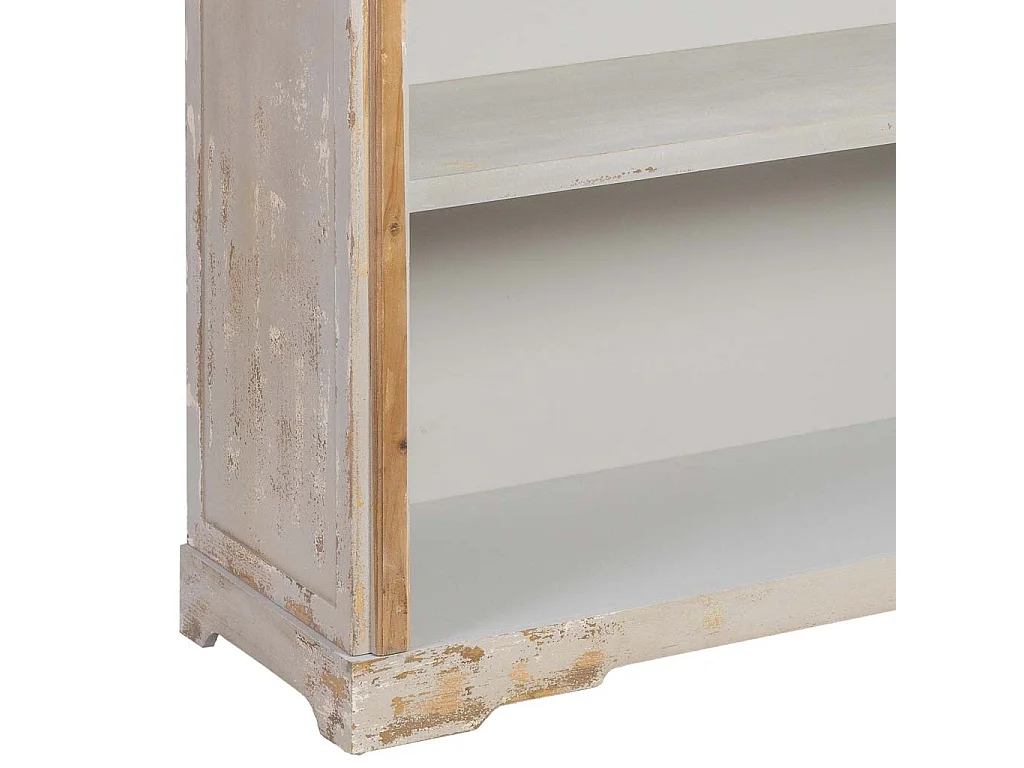 Estantería librería de madera gris envejecida 120x45x210h cm