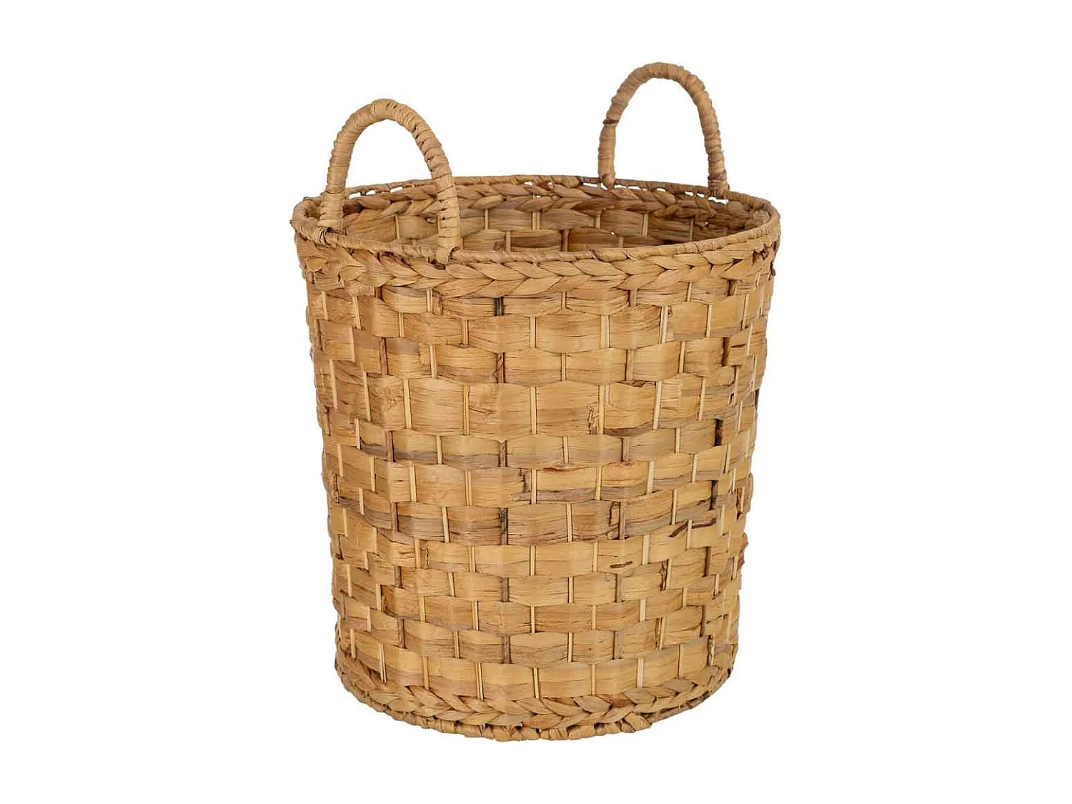Panier en jonc brun D40/34 x H40/47