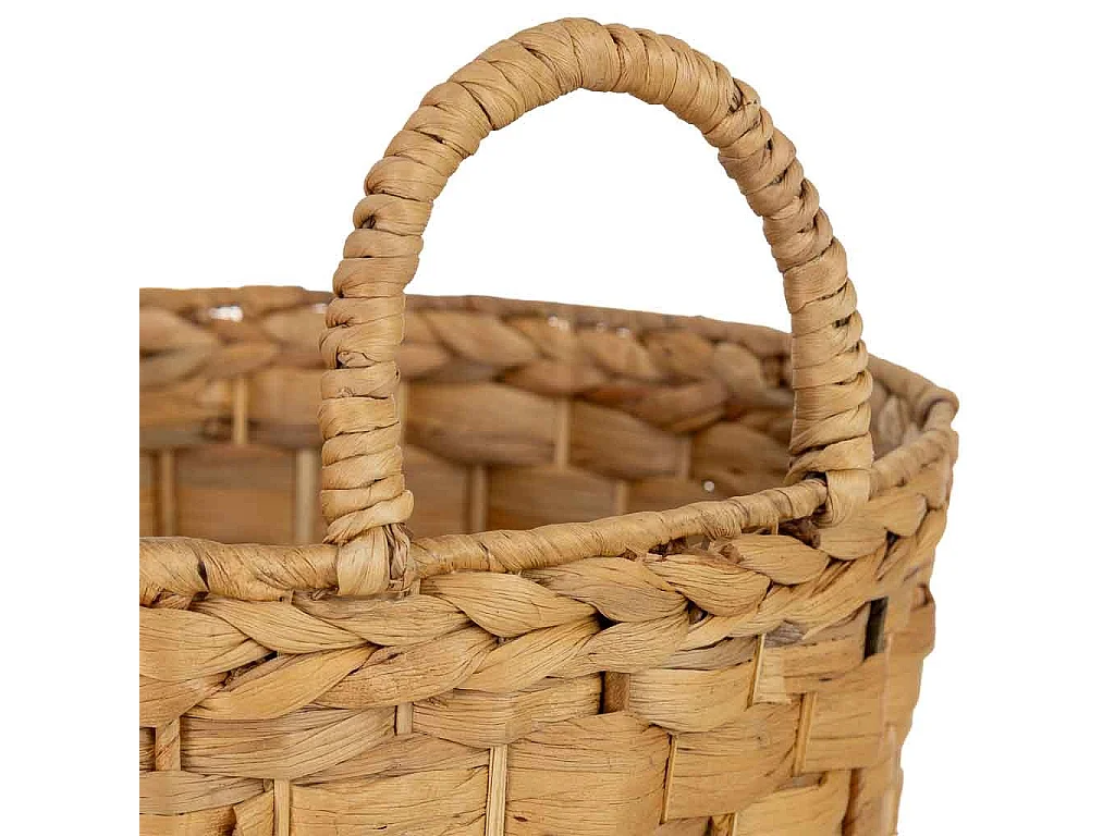 Panier en jonc brun D40/34 x H40/47