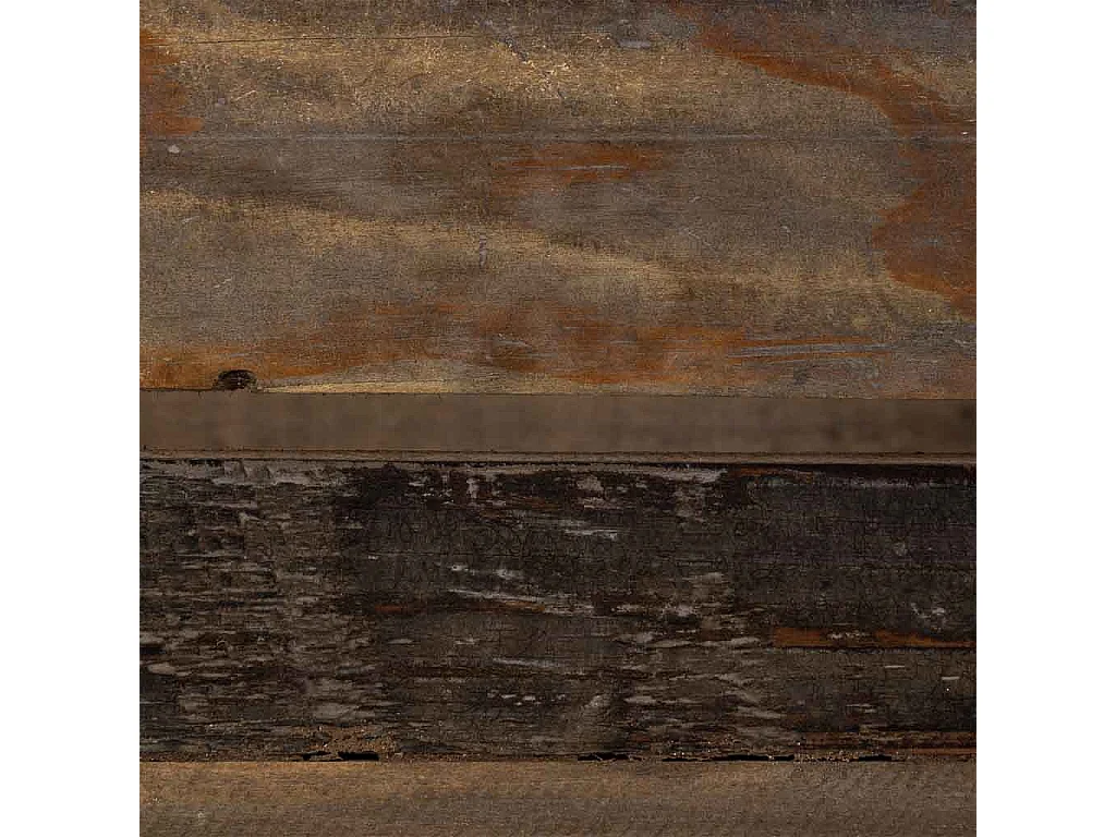 Lot 2 caisses bois marron 49x33x15-39,5x26x13h cm