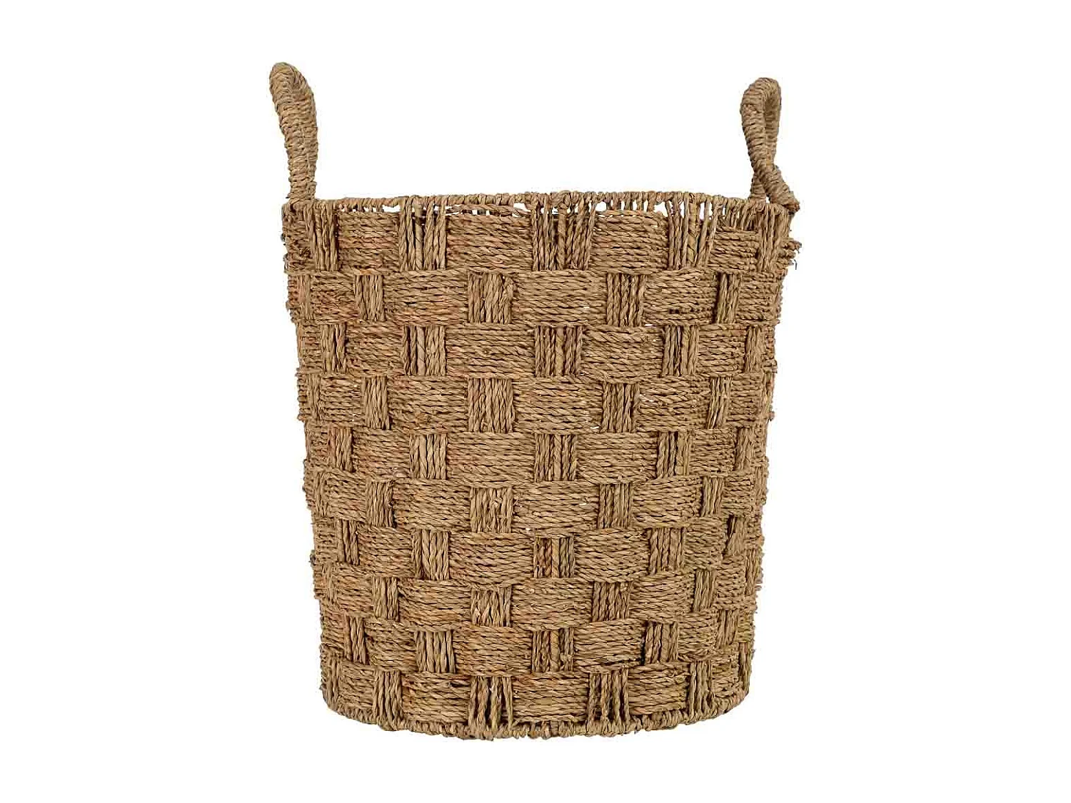 Cesta de junco marrón D40/34xH40/47