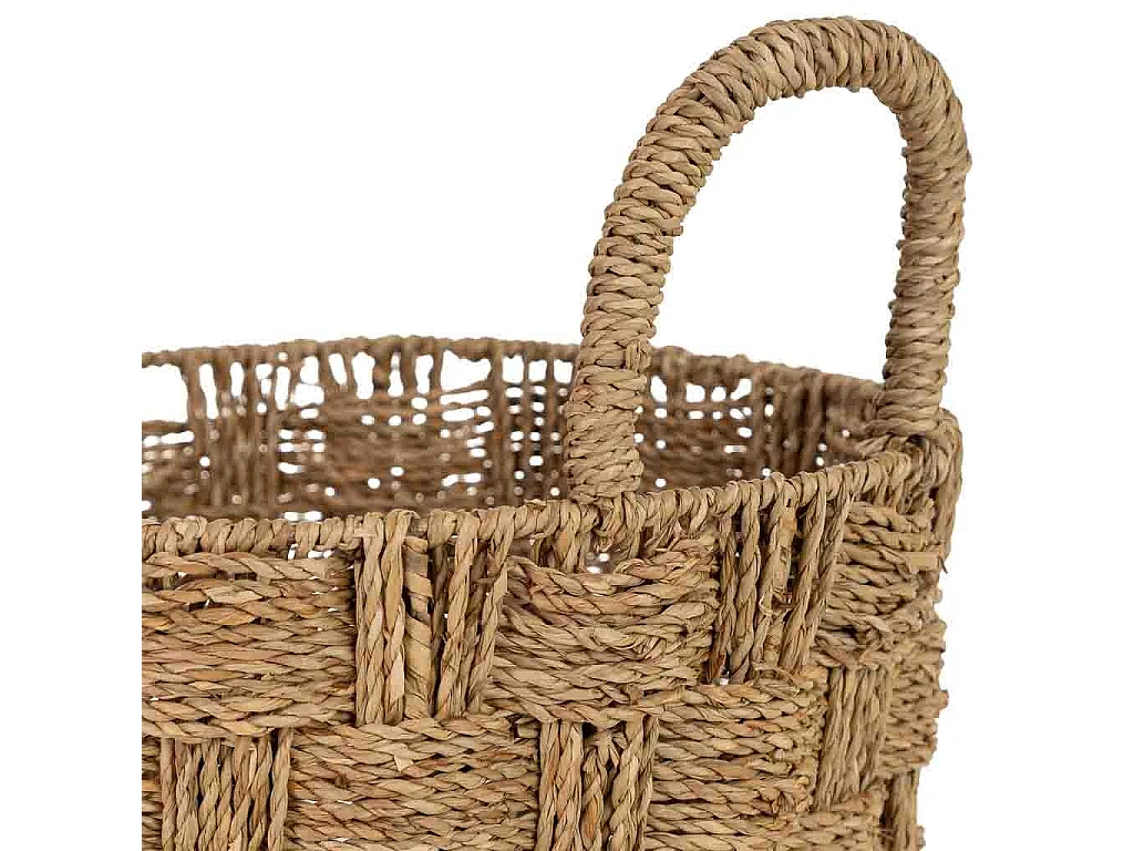 Cesta de junco marrón D40/34xH40/47