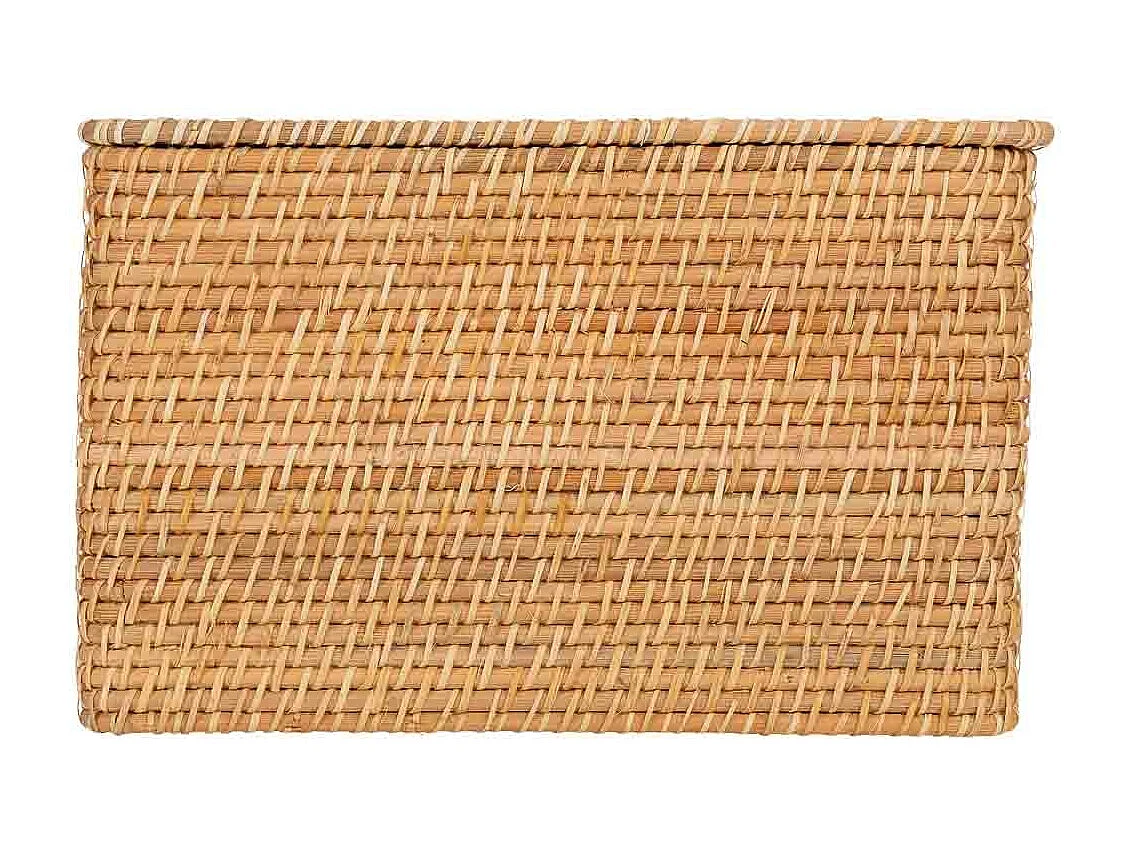 Boîte en rotin marron 40 x 30 x H25
