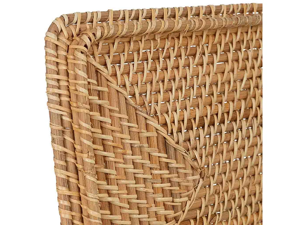 Boîte en rotin marron 40 x 30 x H25