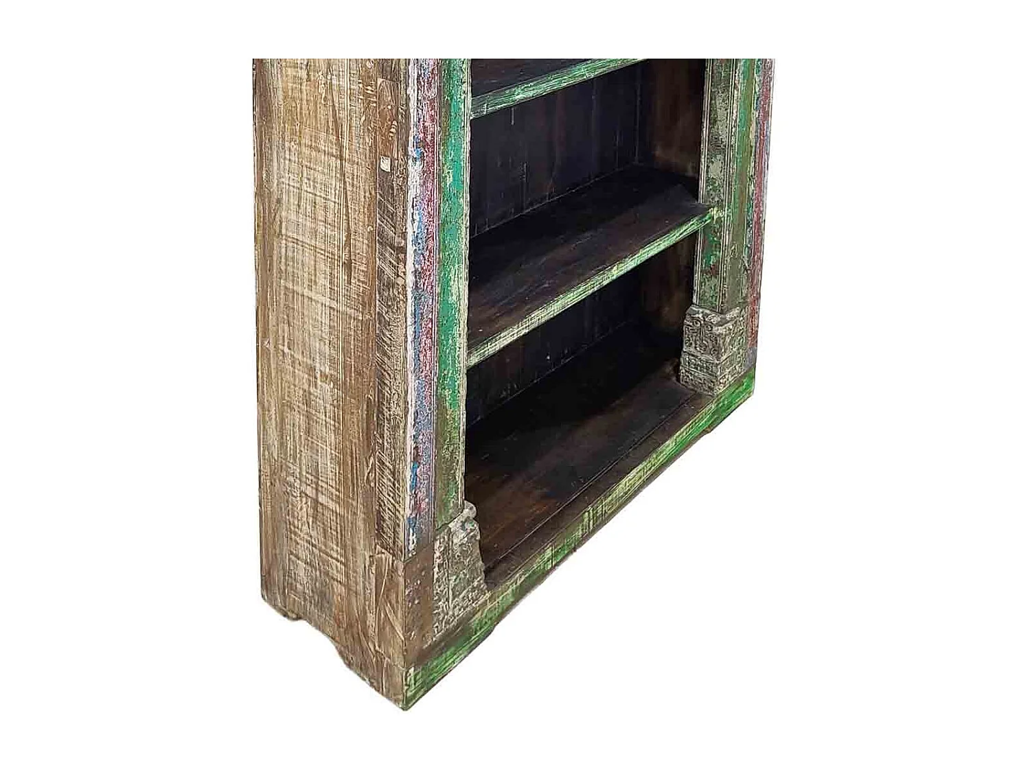 Estantería librería de madera artesanal 134x49x217h cm