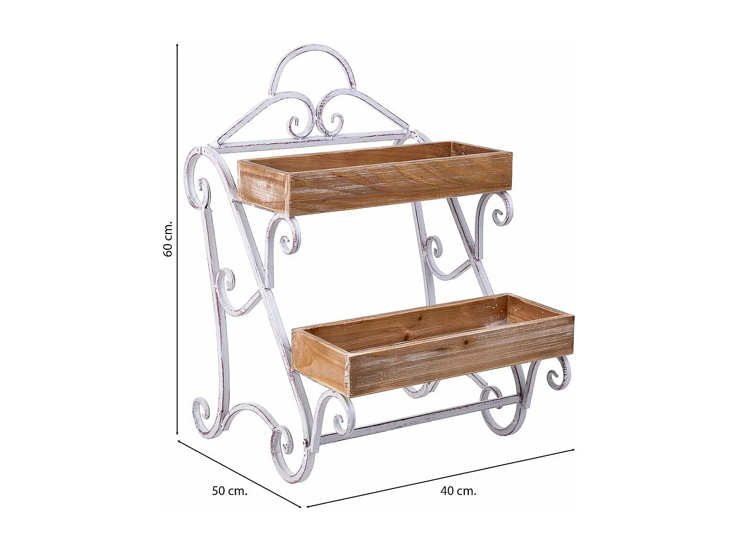 Étagère marron, 40x50x60h cm