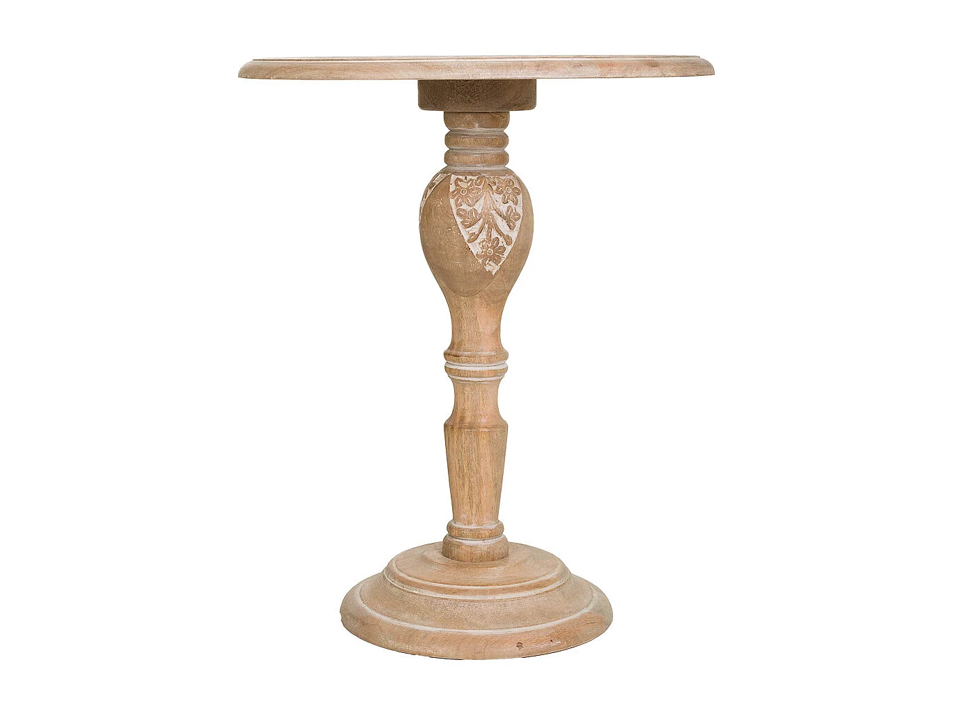 Mesa de centro de madera artesanal marrón 60x60x60h cm