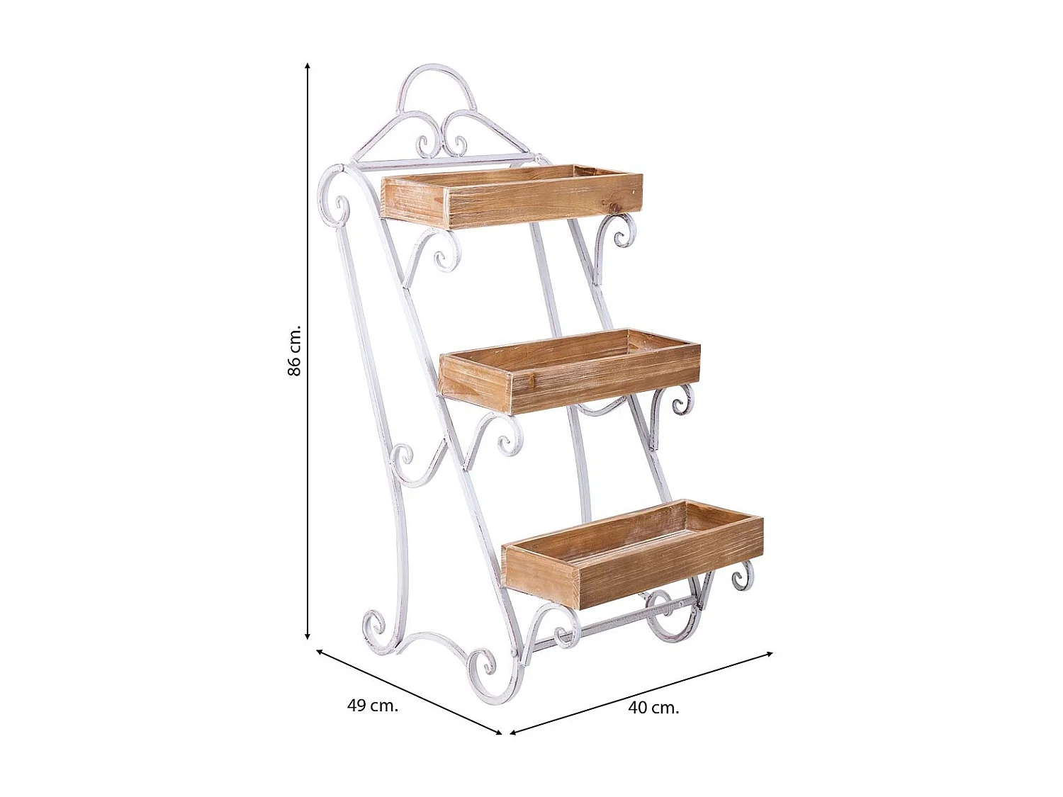 Étagère marron, 40x49x86h cm