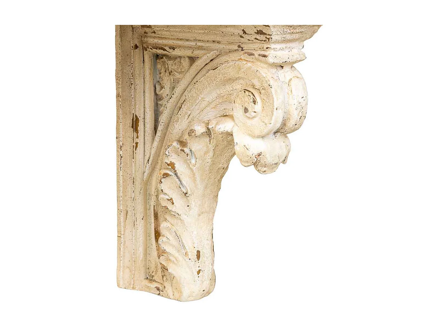 Étagère murale en magnésium et bois, marron et blanc, 110x29x40 cm (h)