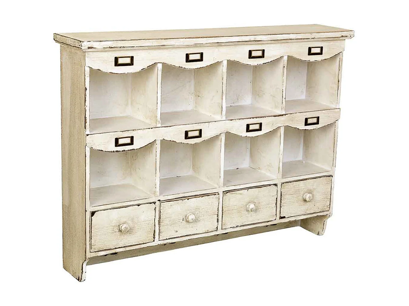 Estantería de madera beige 99,5x21,5x75h cm