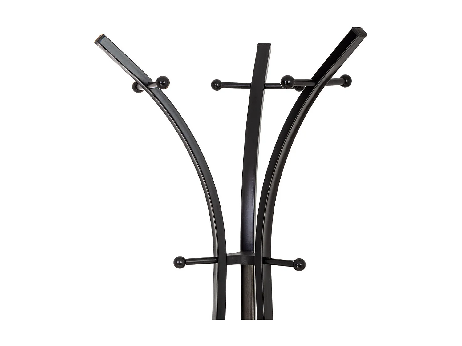 Perchero de metal negro y 6 ganchos 177x63x51h cm