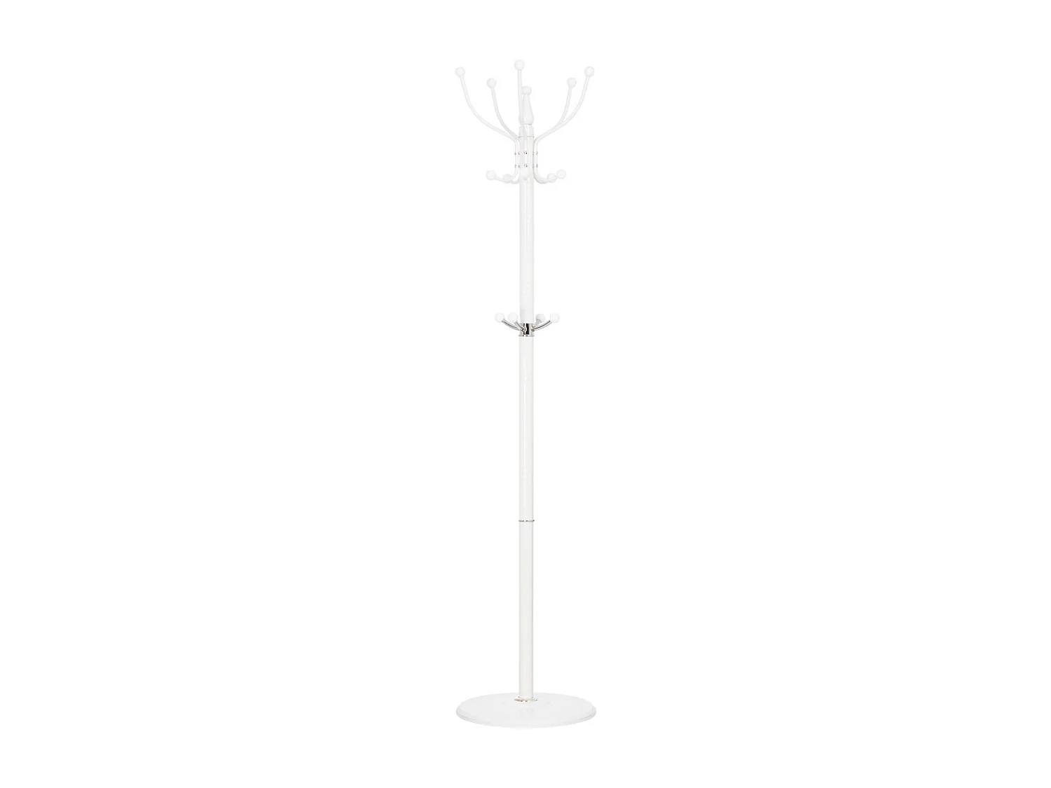 Cabideiro de metal branco 176h cm