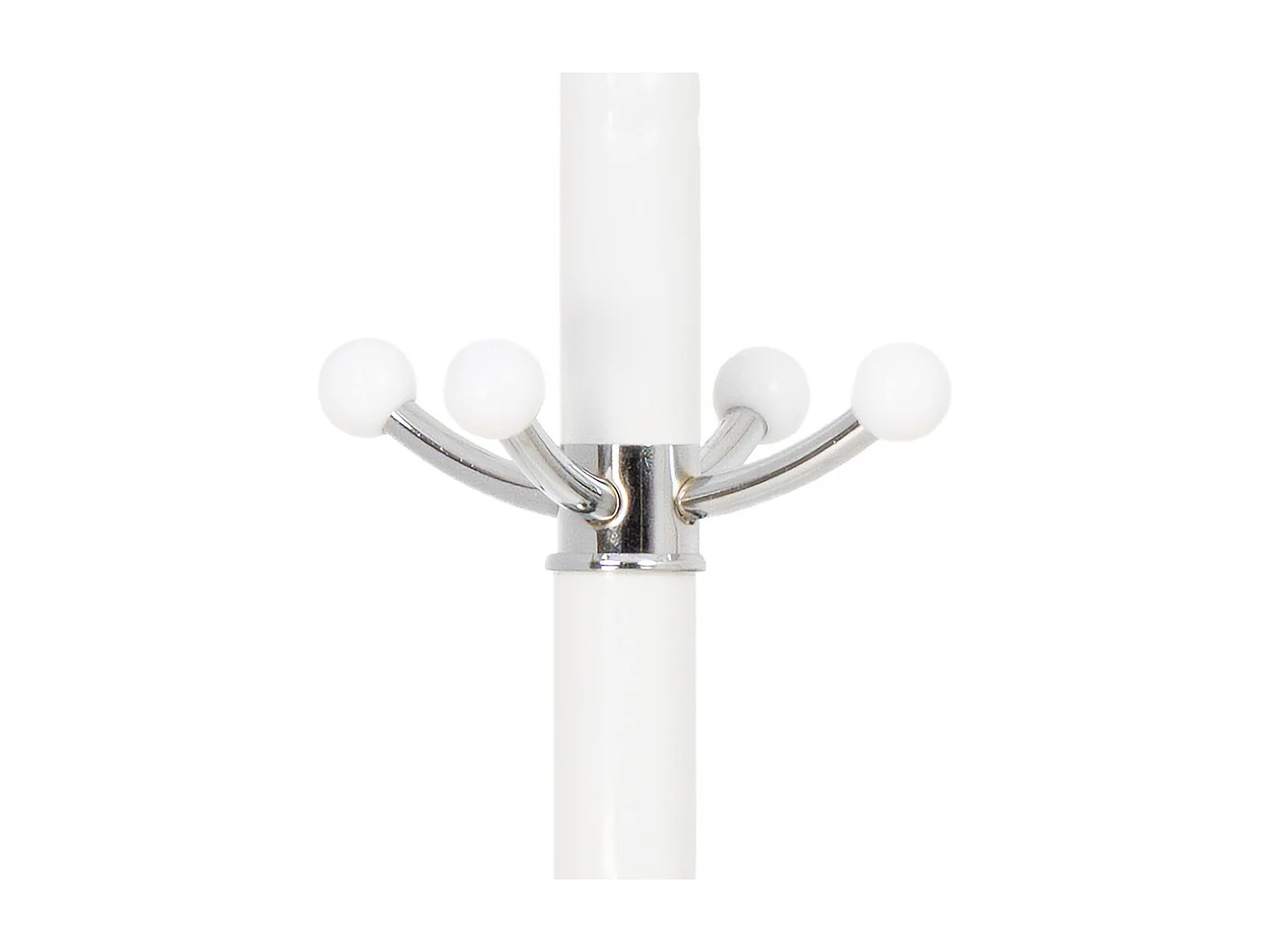 Cabideiro de metal branco 176h cm
