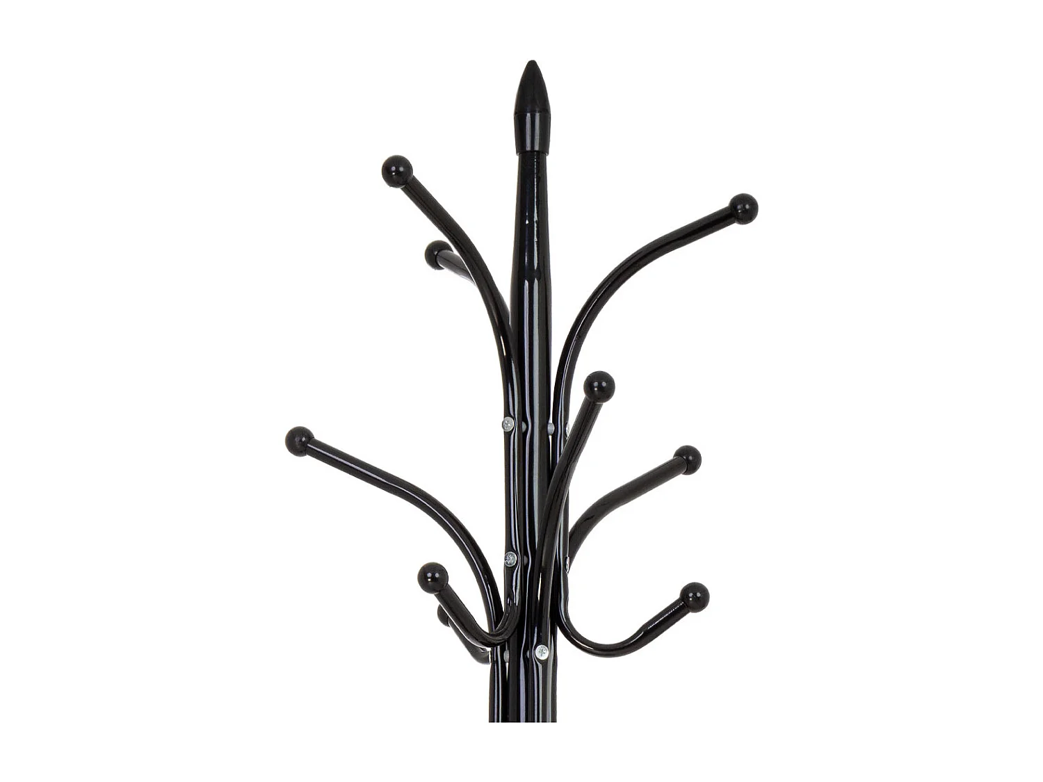 Perchero de metal negro con  y 6 ganchos D36X176h cm