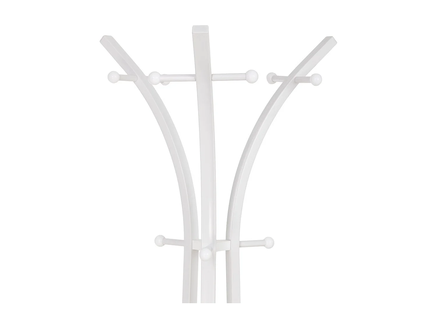 Perchero de metal blanco y 6 ganchos 177x63x51h cm