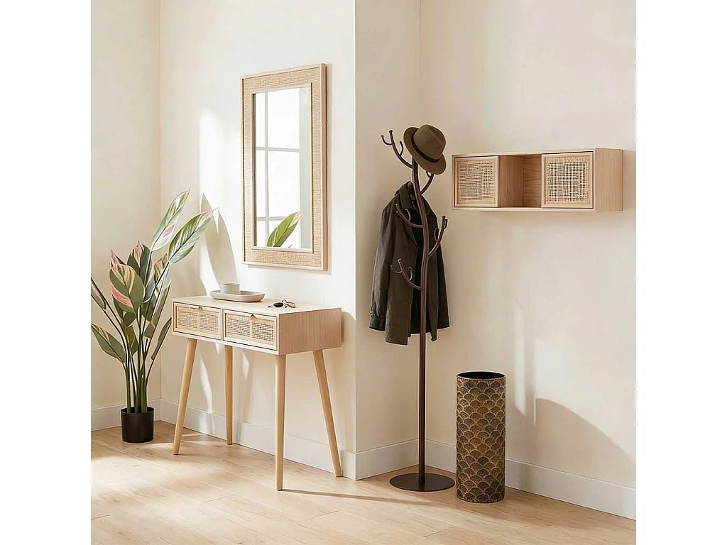 Cabideiro de metal cobre 175h cm